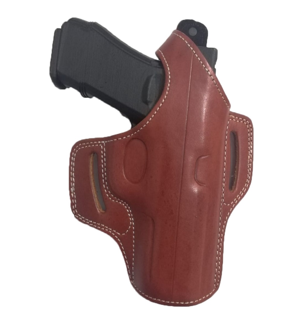 Deri Tam Kelebek Silah Kılıfı Polimer Kahve