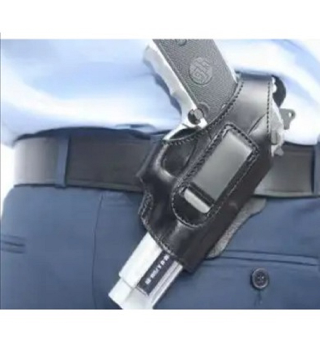 Deri Çıtçıt Ayarlı Maşalı İç ve Dış Taşıma Silah Klıfı