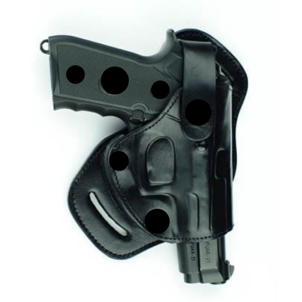 Deri Bel Arkası  Silah Kılıfı 2 Amaçlı