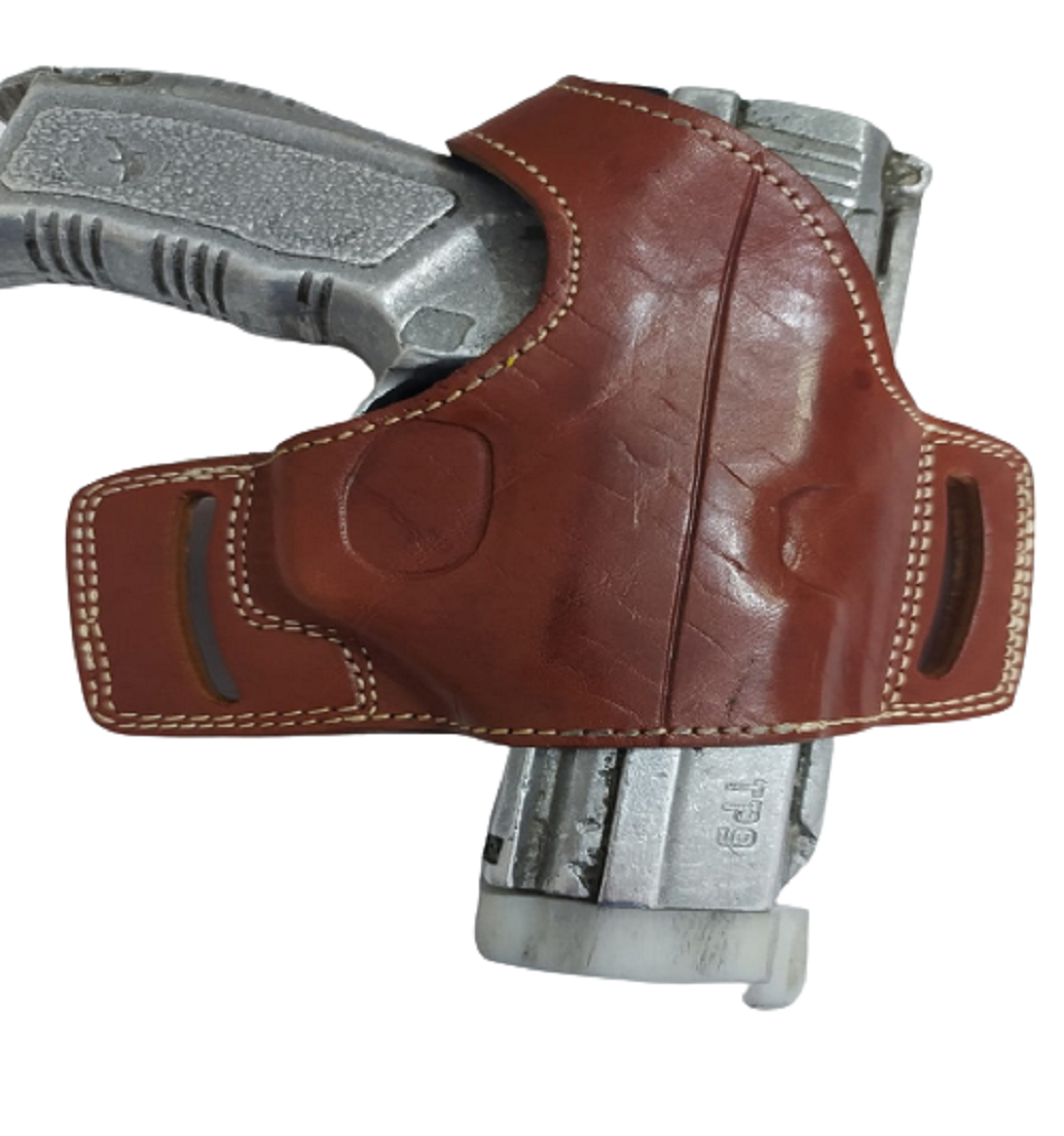 Deri Yarım Kelebek Silah Kılıfı Polimer Kahve