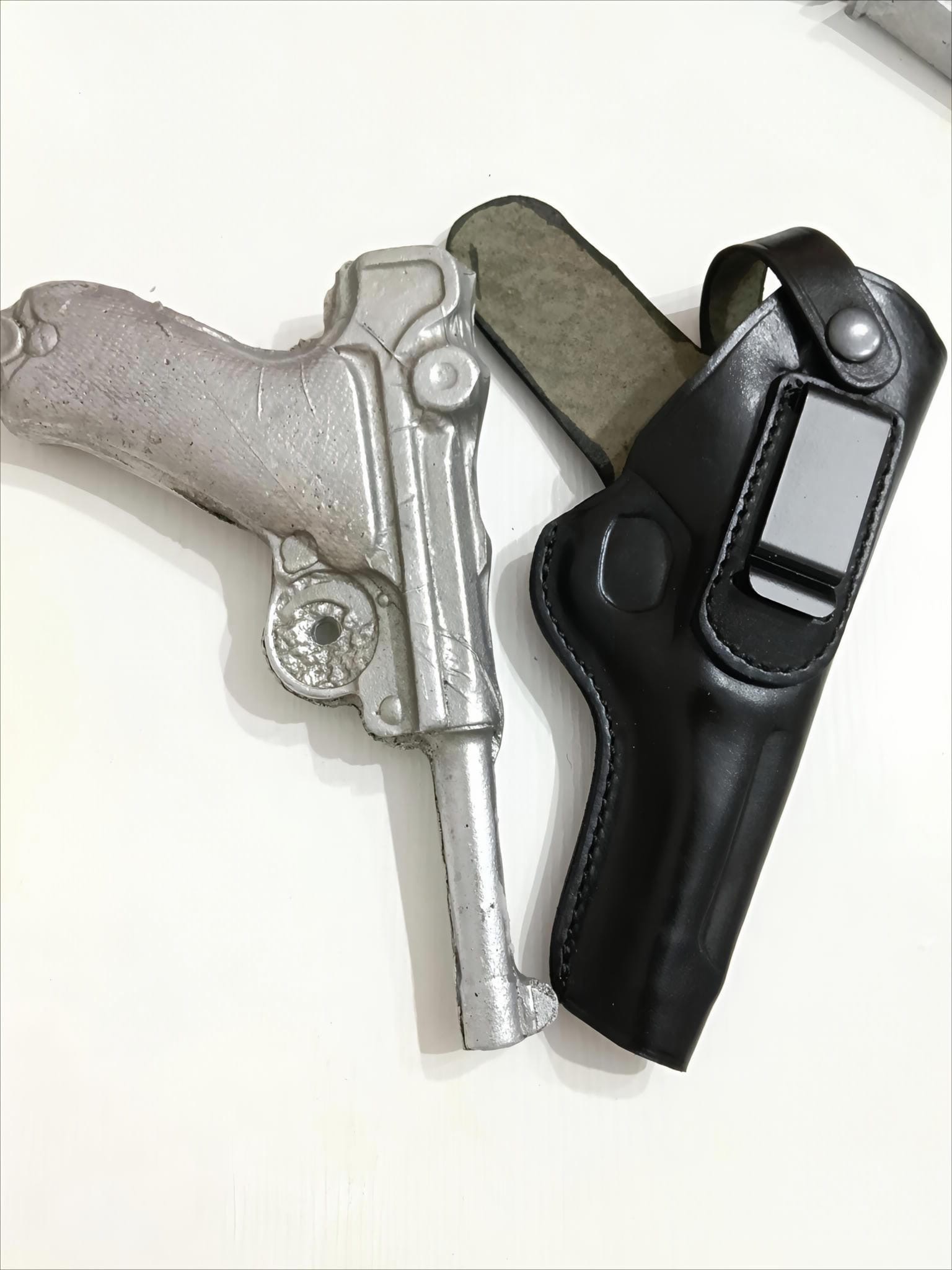 Makaralı Parebellum ve Luger PO8  Deri Maşalı İç ve Dış Taşıma